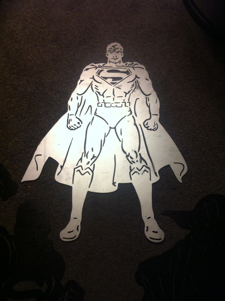 Festive - Superman Standing | ReadyToCut - Vector Art for CNC - Free ...