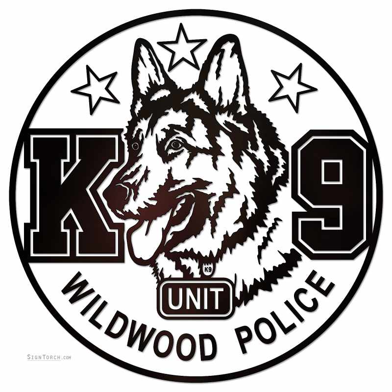 K9 Unit Police Dog | ReadyToCut - Vector Art for CNC - Free DXF Files
