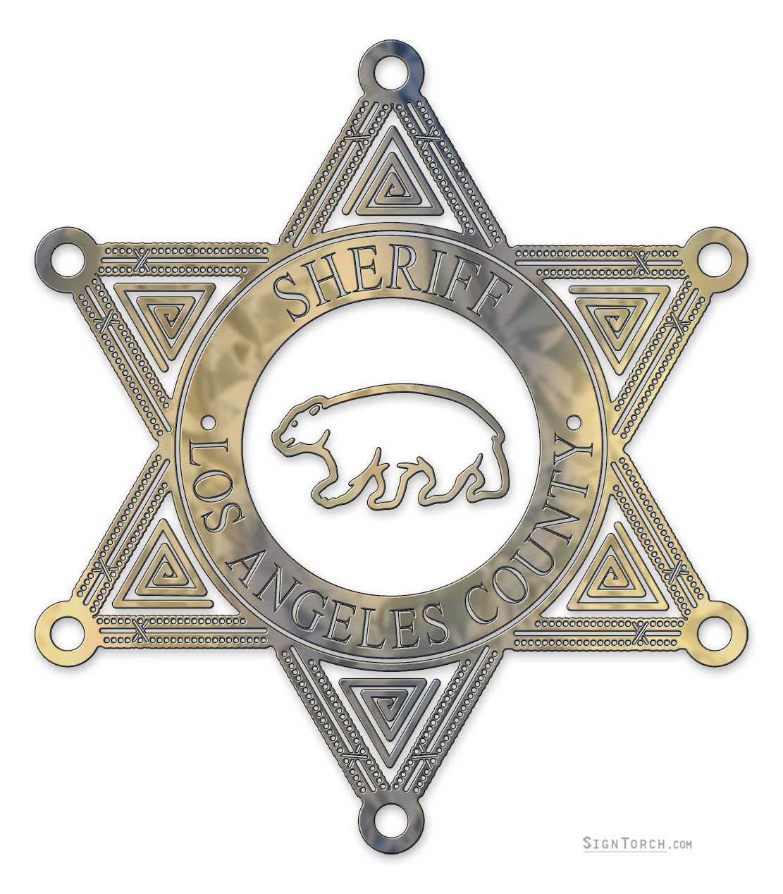 Badge - Los Angeles County Sheriff Badge | ReadyToCut ...